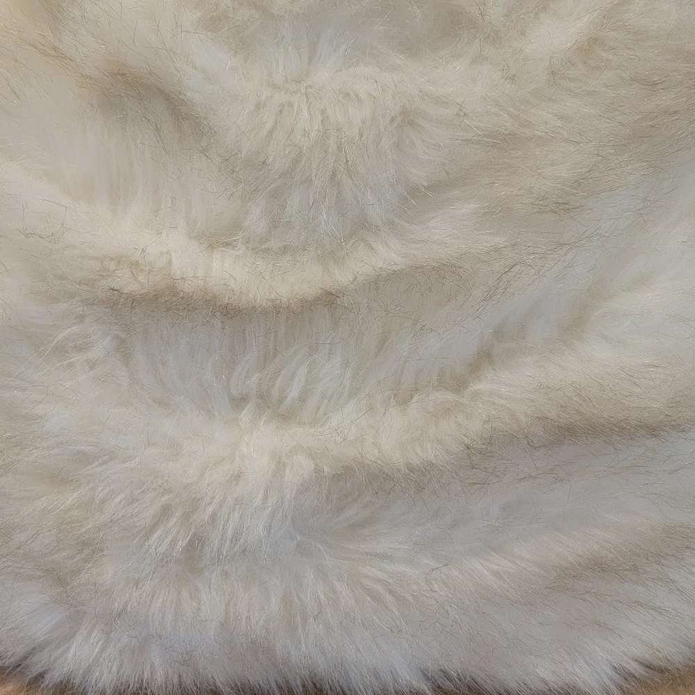 Neutral Faux Fur Soft Pillow 20x22 Textured‎ Boho